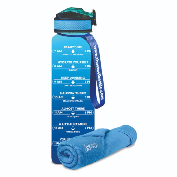 MWB CON ASCIUGAMANO 1L #3 BLUE & AQUAMARINE